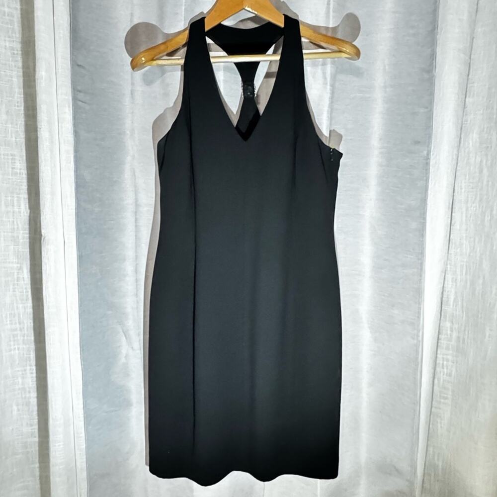 Jones New York Dress Size 14 Cocktail New Year Little Black Dress Rhinestone